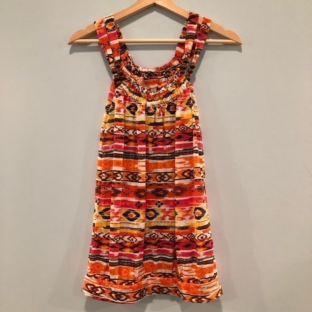 Pout size medium tank top Spaghetti straps accented with beads